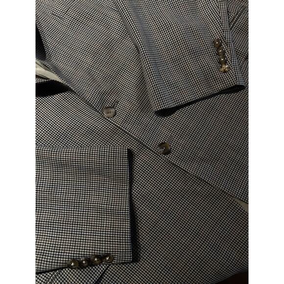 Ralph Lauren LRL Mens 52R Brown Houndstooth Casual Blazer Sport Coat - Picture 8 of 15